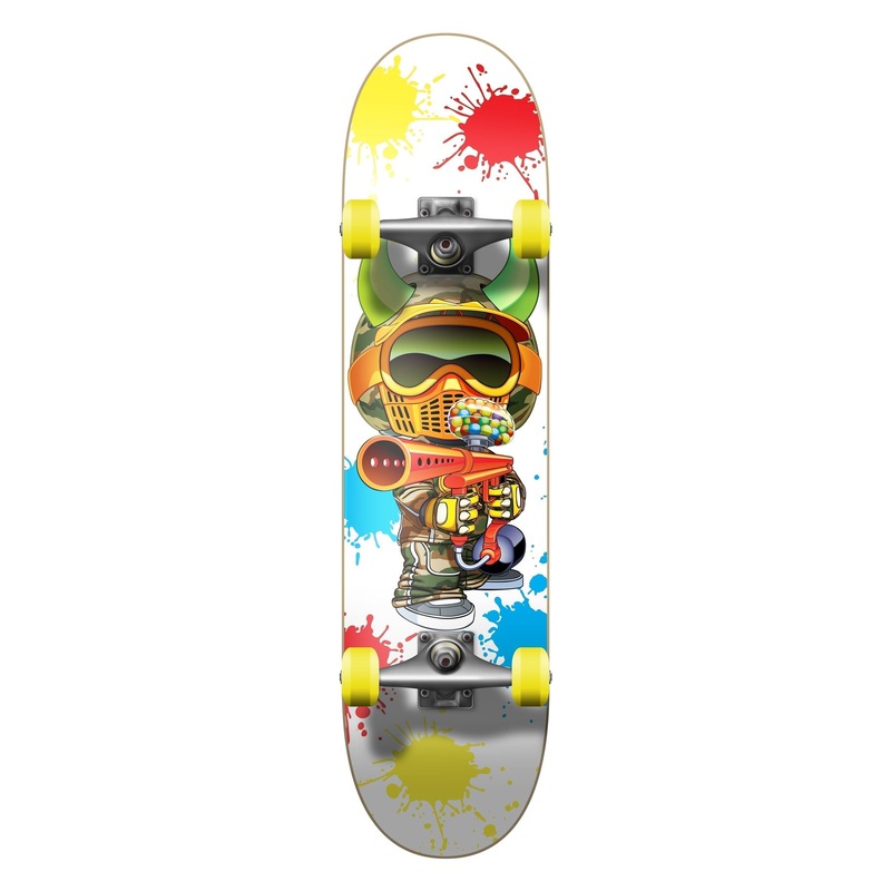 Speed Demons Paintballer Multi Complete Skateboard 7.5"