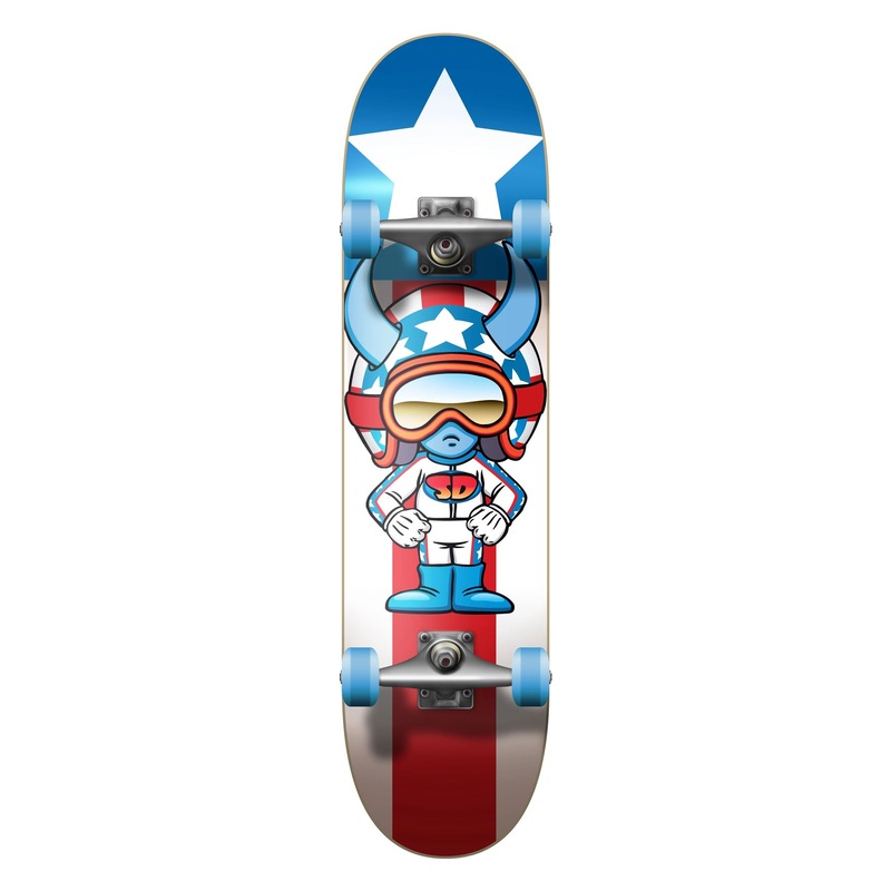 Speed Demons Stars Multi " Complete Skateboard - 7.25"