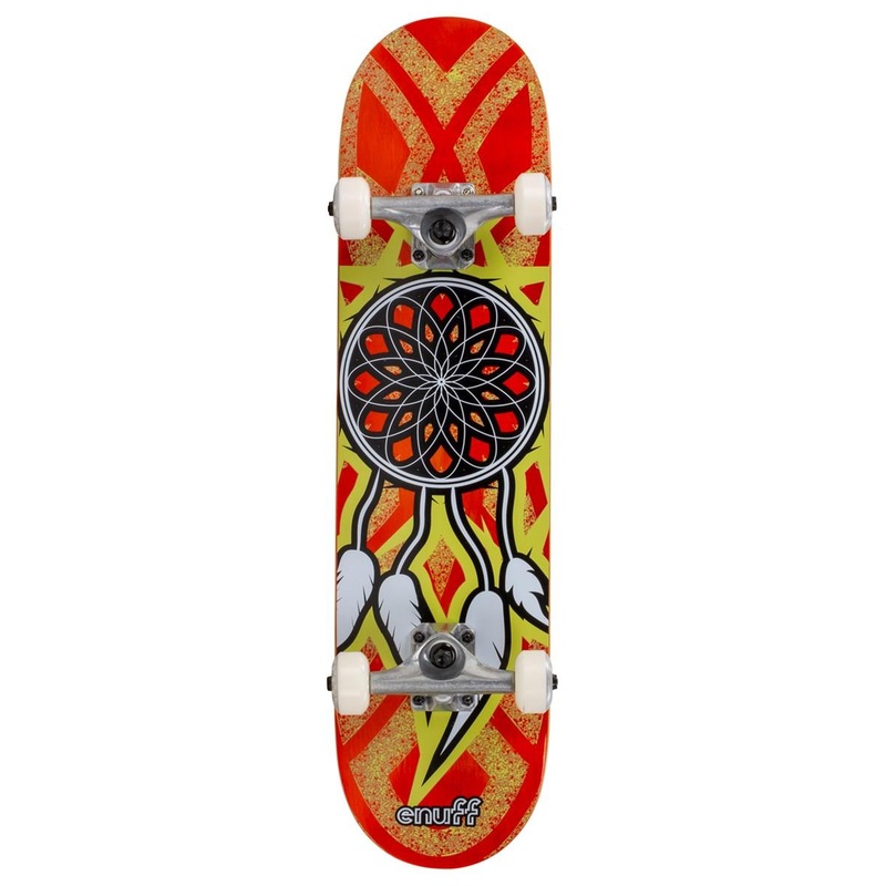 Enuff Dreamcatcher Orange/Yellow Complete Skateboard - 7.75"