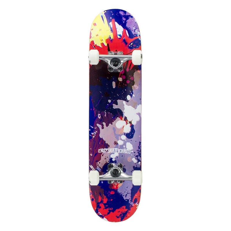 Enuff Splat Complete Skateboard - Red Blue - 7.75"