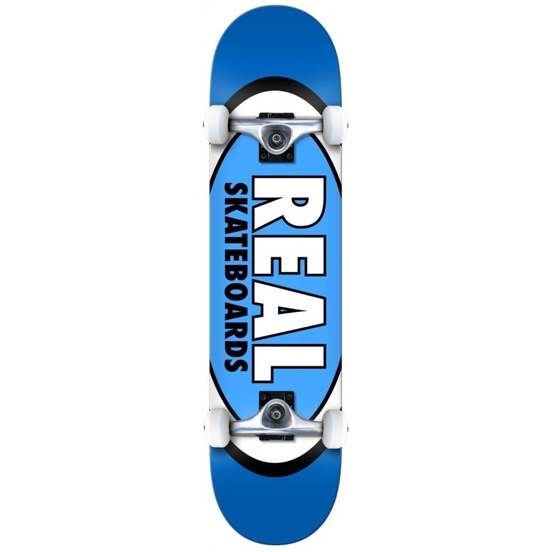 Real Classic Oval Blue Complete Skateboard - 7.75"