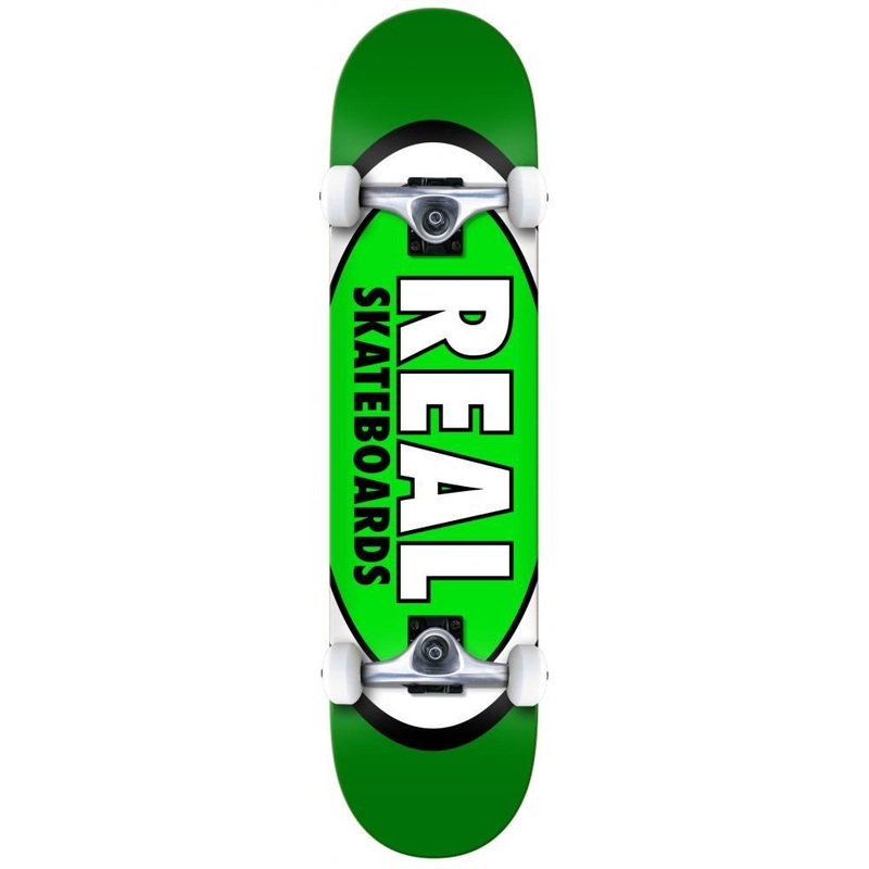 Real Classic Oval Green Complete Skateboard - 8.0"