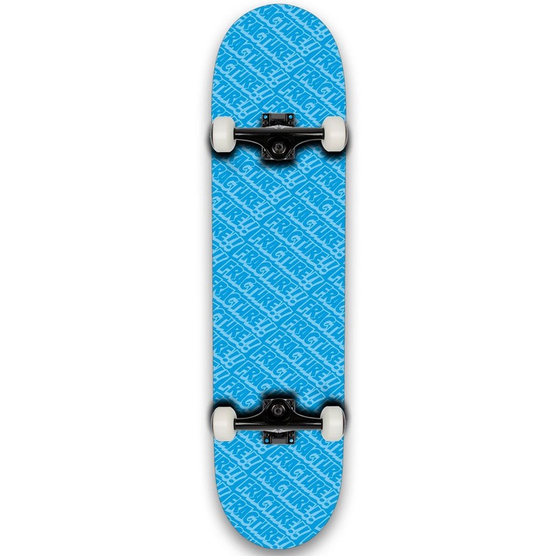 Fracture All Over Comic Blue Complete Skateboard 8.0"