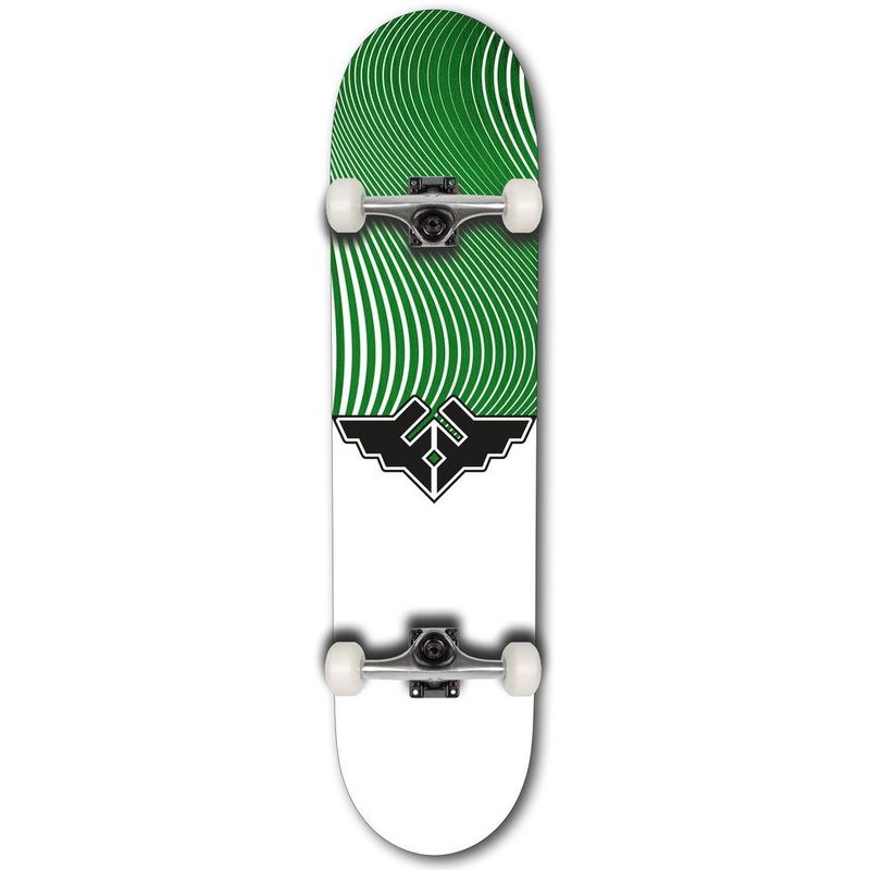 Fracture Wings V4 Green Complete Skateboard 7.75"