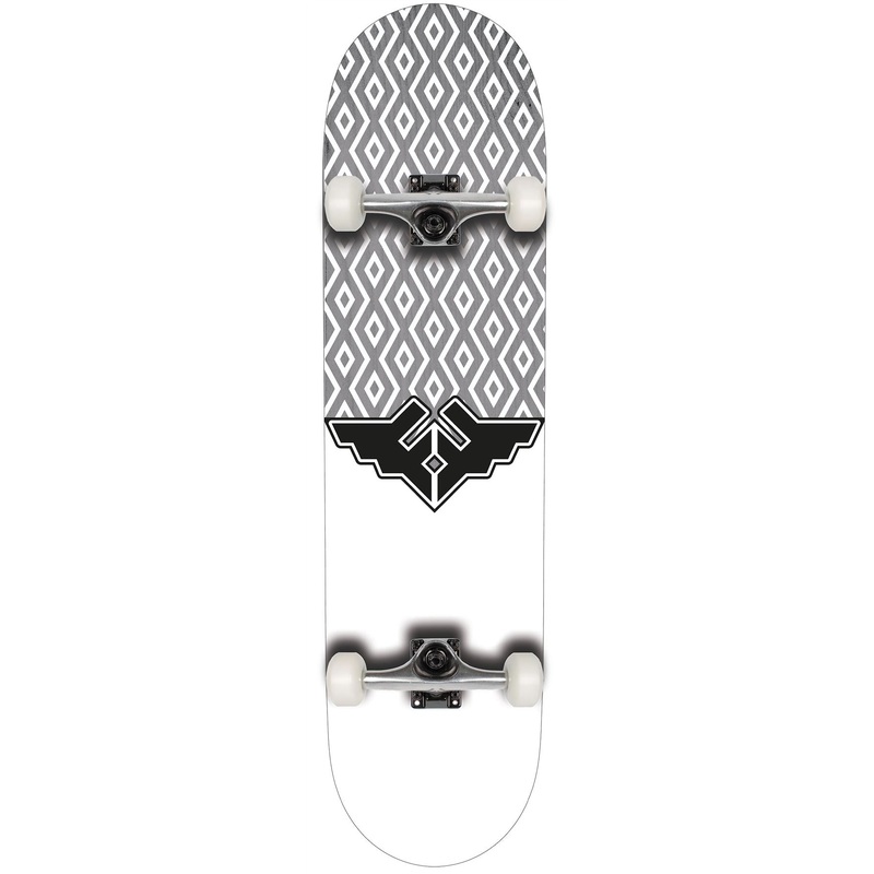 Fracture Wings V5 Grey Complete Skateboard 8.25"