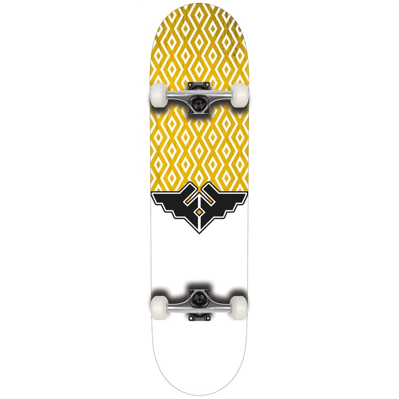 Fracture Wings V5 Yellow Complete Skateboard 8.0"