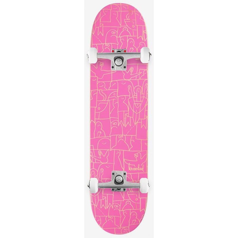 Krooked PP Flock Pink Custom Complete Skateboard - 8.06"
