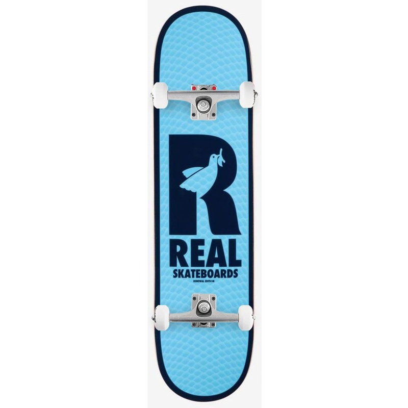 Real Renewal Doves Blue Custom Complete Skateboard - 7.75"