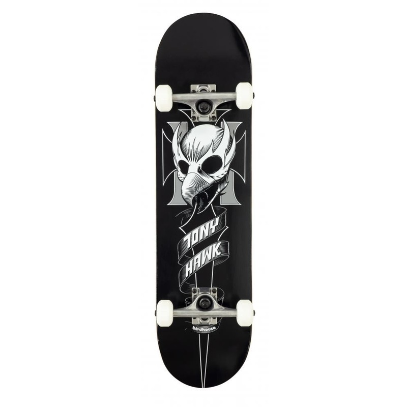 Birdhouse Stage 1 Crest Black Complete Skateboard - 8.0"