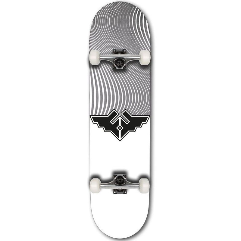 Fracture Wings V4 Grey Complete Skateboard 8.25"