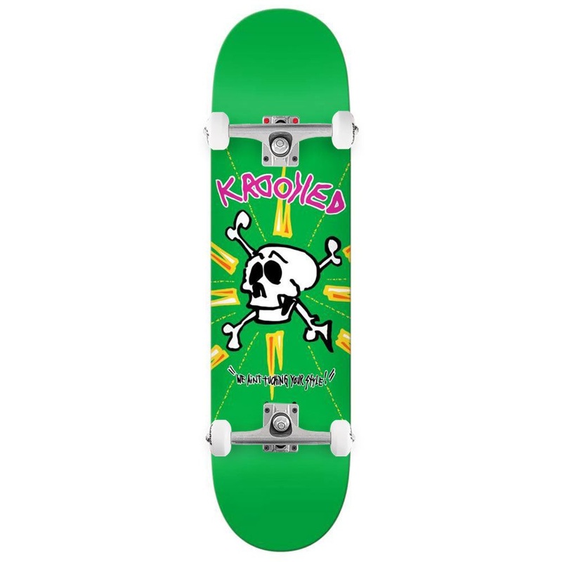 Krooked Deck Style Custom Complete Skateboard - 8.12"
