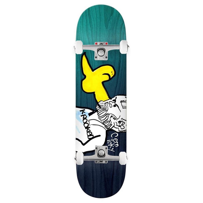Krooked Pro Cernicky Socrates Custom Complete Skateboard - 8.06"