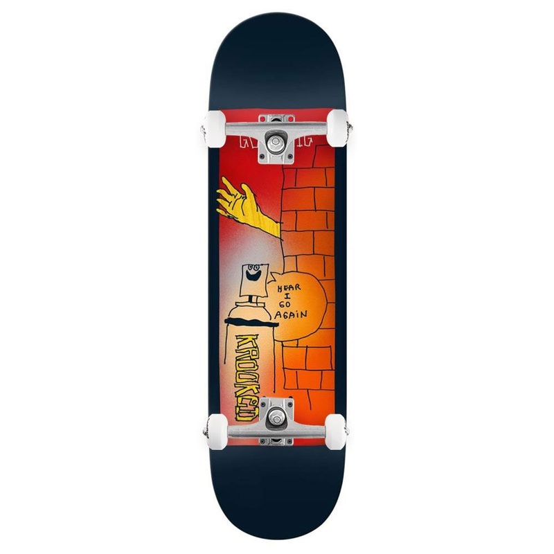 Krooked Pro Deck Gottwig Aerosol Custom Complete Skateboard - 8.25"
