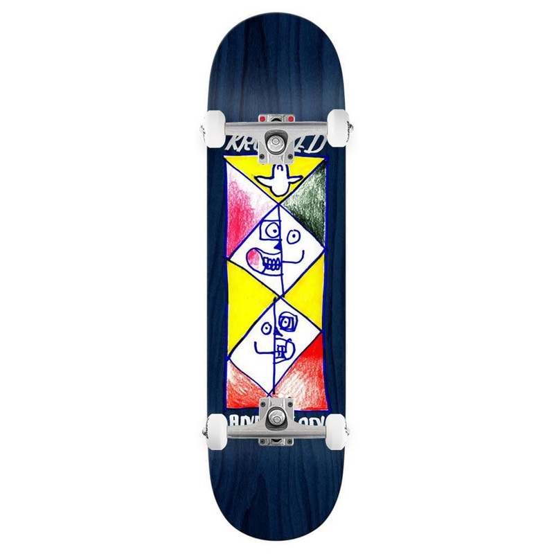 Krooked Pro Deck Manderson Paralel Custom Complete Skateboard - 8.38"