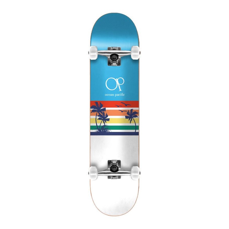 Ocean Pacific Sunset Park/Street Complete Skateboard Blue/White 32" 8.25"