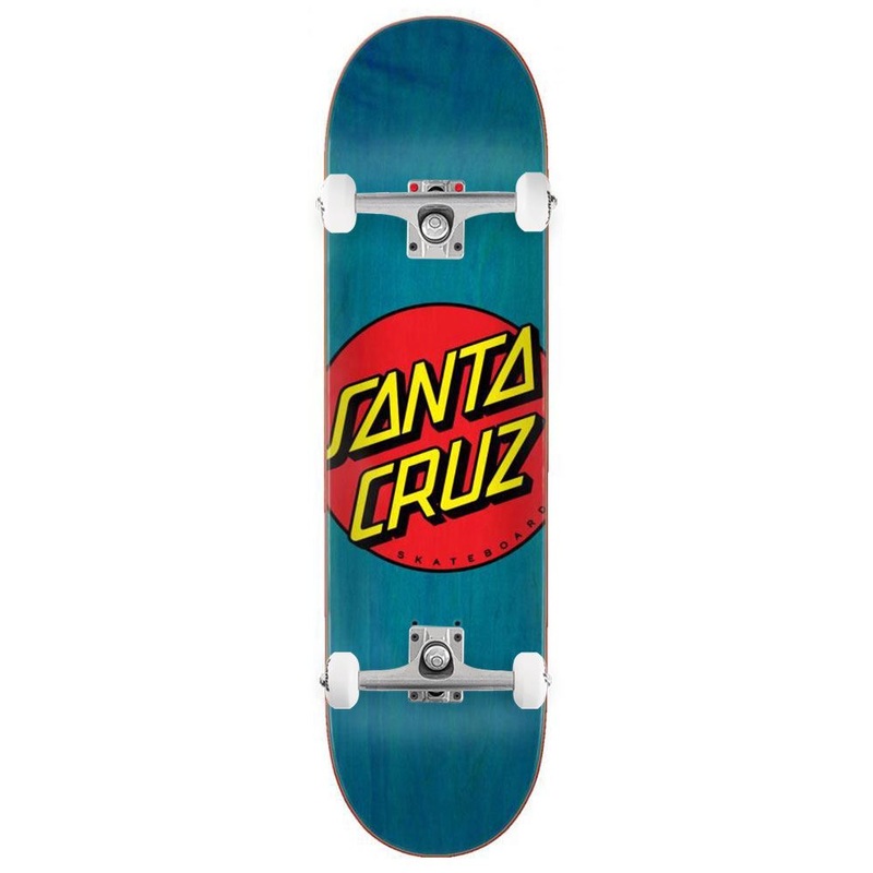 Santa Cruz Classic Dot Blue Custom Complete Skateboard - 8.5"