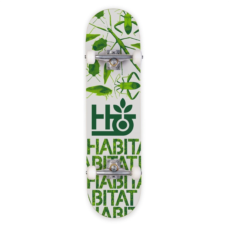 Habitat Insecta Green Complete Skateboard Deck - 7.75"