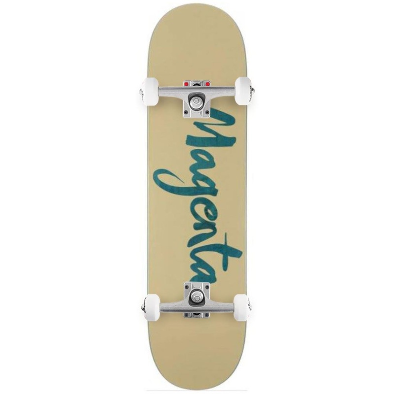 Magenta Big Brush Team Deck Complete Skateboard - 8.0"