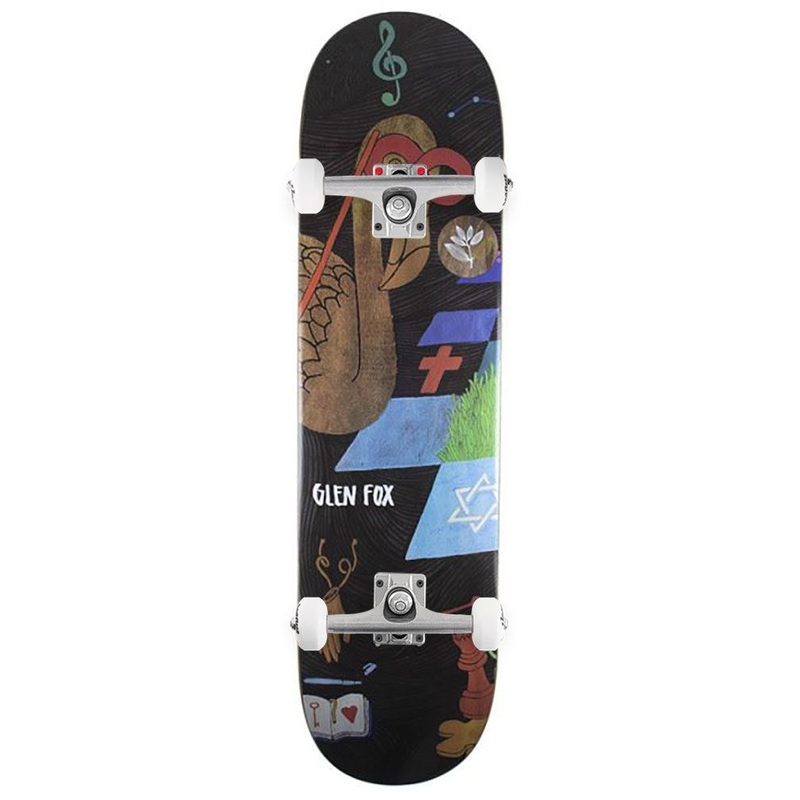 Magenta Glen Fox Zoo Serie Board Complete Skateboard - 8.25"