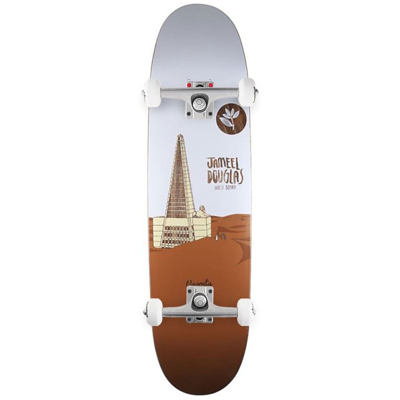 Magenta Jameel Douglas Guest Board 90's Shape Complete Skateboard - 8.0"
