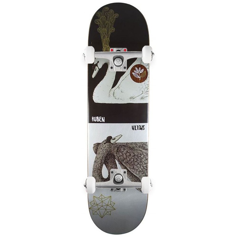 Magenta Ruben Spelta Swans Zoo Serie Board Complete Skateboard - 8.4"
