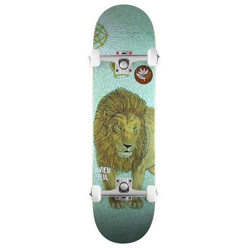 Magenta Vivien Feil Zoo Series Board Complete Skateboard - 8.25"