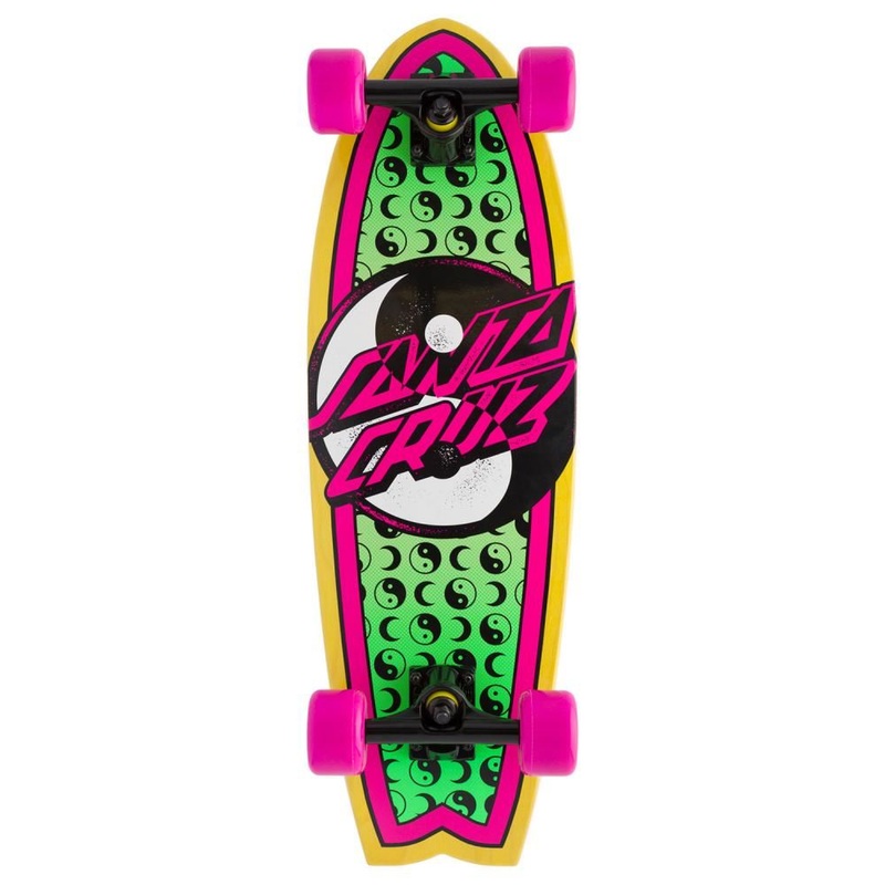 Santa Cruzer Complete Yin Yang Dot Shark - 8.8" x 27.7"