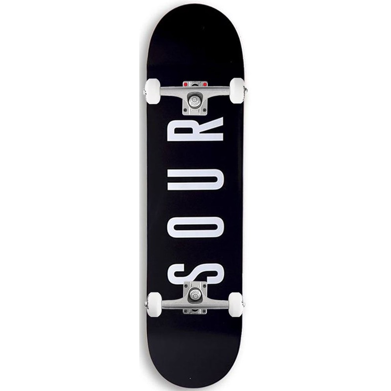 Sour Solution Army Black Complete Skateboard - 8.0"