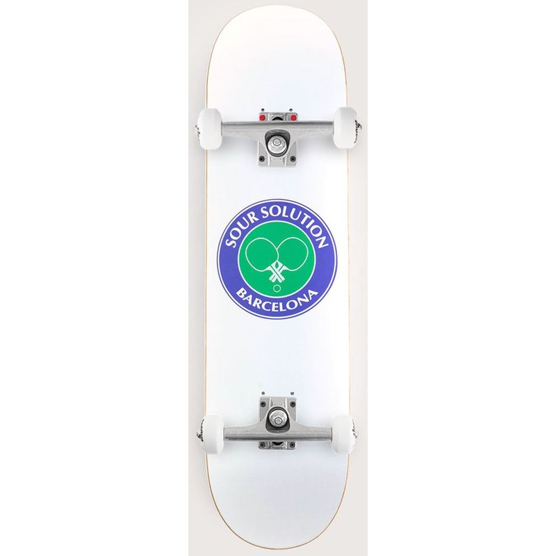 Sour Social Club White Complete Skateboard - 8.25"