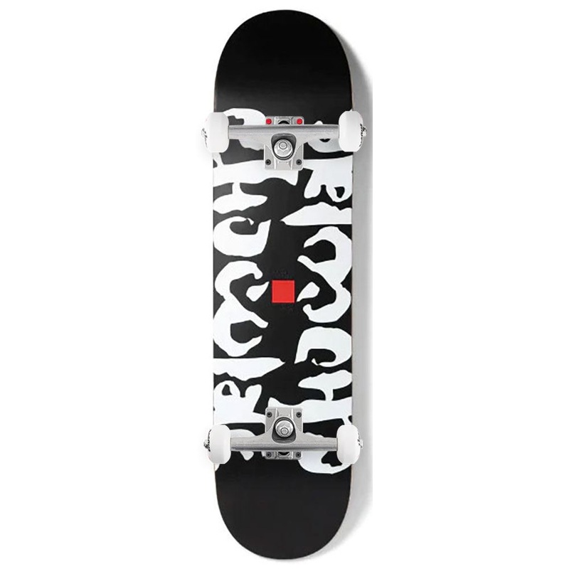 Chocolate Ink Blot Black Chris Roberts Twin Tip Symmetrical x Venom Skateboards Core Custom Complete Skateboard - 8.0"