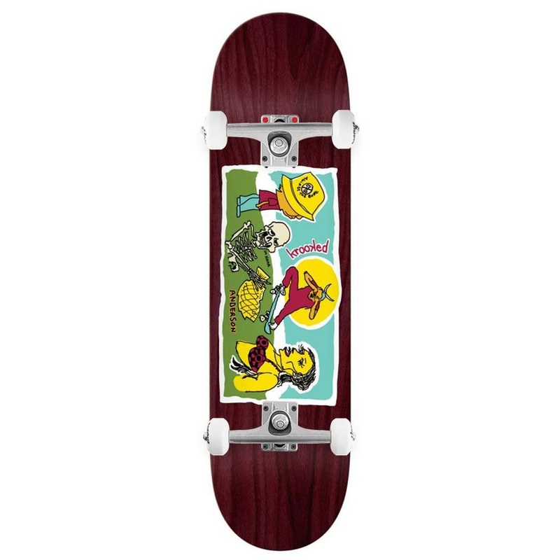 Krooked Manderson Bone x Venom Custom Complete Skateboard - 8.38"