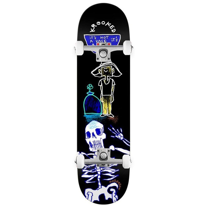 Krooked s Manderson Tombe Stone x Venom Custom Complete Skateboard - 8.38"