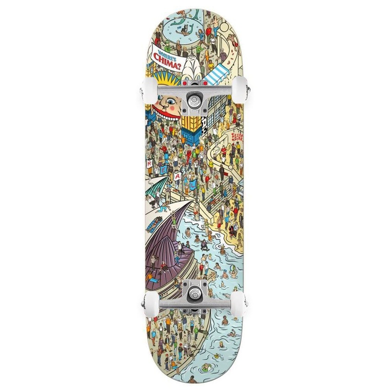 Real Chima Wheres x Venom Custom Complete Skateboard - 8.28"