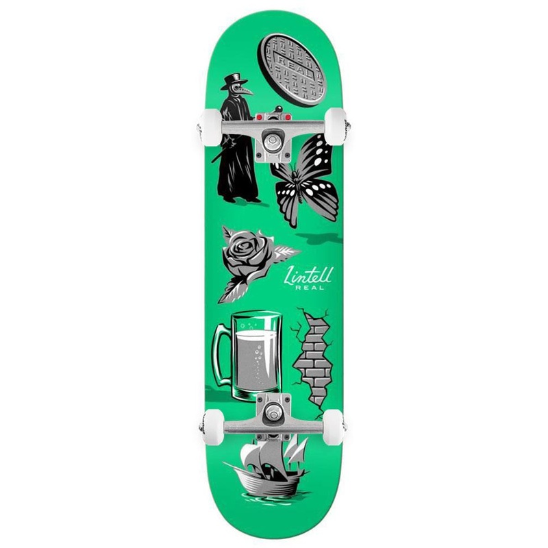 Real s Lintell Revealing x Venom Custom Complete Skateboard - 8.28"