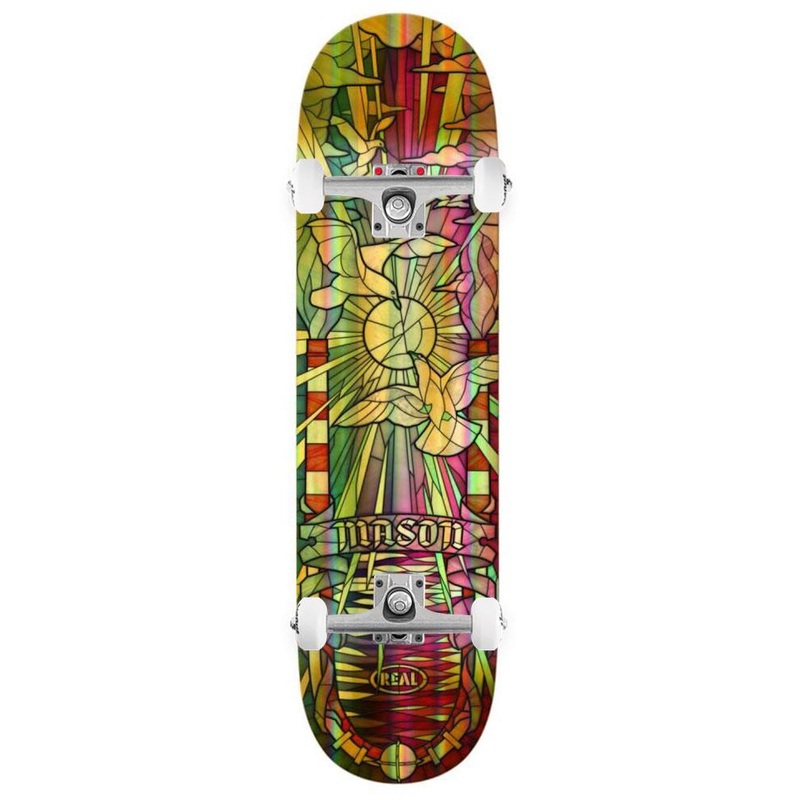 Real s Mason Foil Holo Cathedral TF x Venom Custom Complete Skateboard - 8.25"
