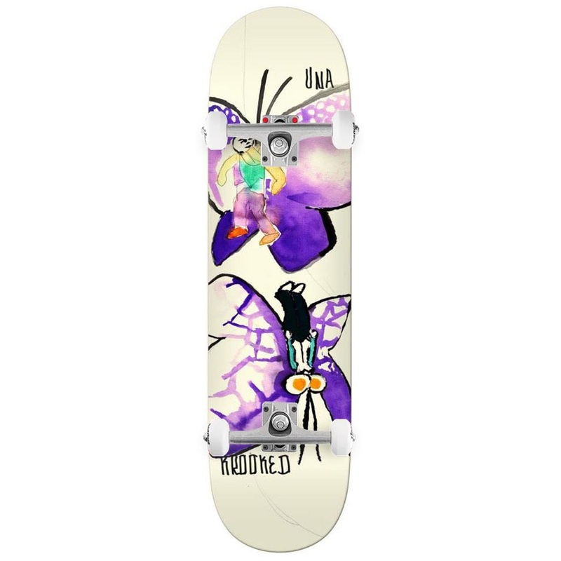 Krooked Una Butterflies x Venom Custom Complete Skateboard - 8.28"