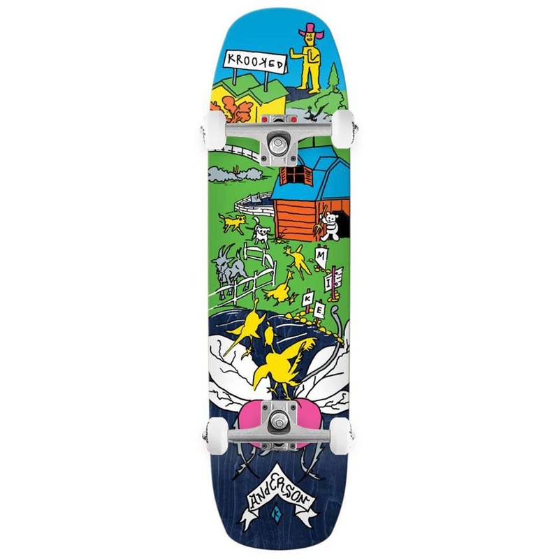 Krooked Manderson The Yard x Venom Custom Complete Skateboard - 8.5"