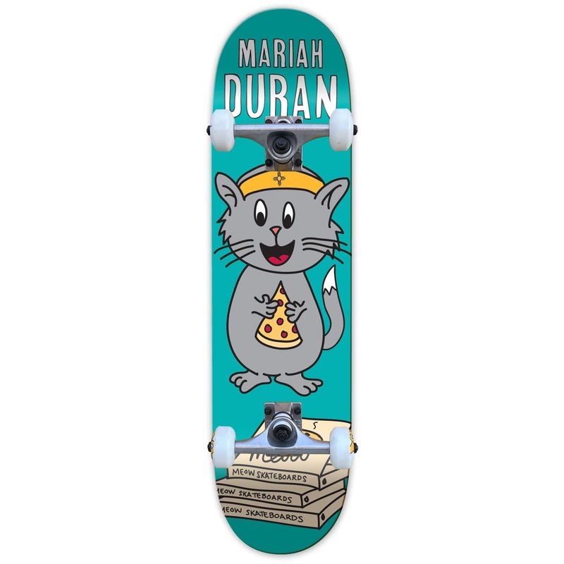 Meow Mariah Duran Whiskers Complete Skateboard Multi 8"