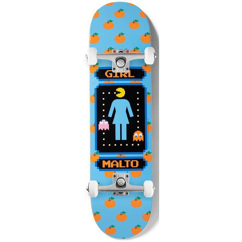 Girl Skateboard Pac-Man Sean Malto x Venom Custom Complete Skateboard - 8.25"