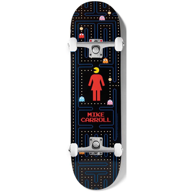 Girl Skateboard Pac-Man Special Edition Mike Carroll x Venom Custom Complete Skateboard - 8.375"