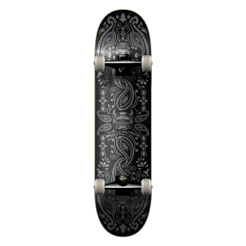 Speed Demons Bandana Complete Skateboard Black/Black 7.75"