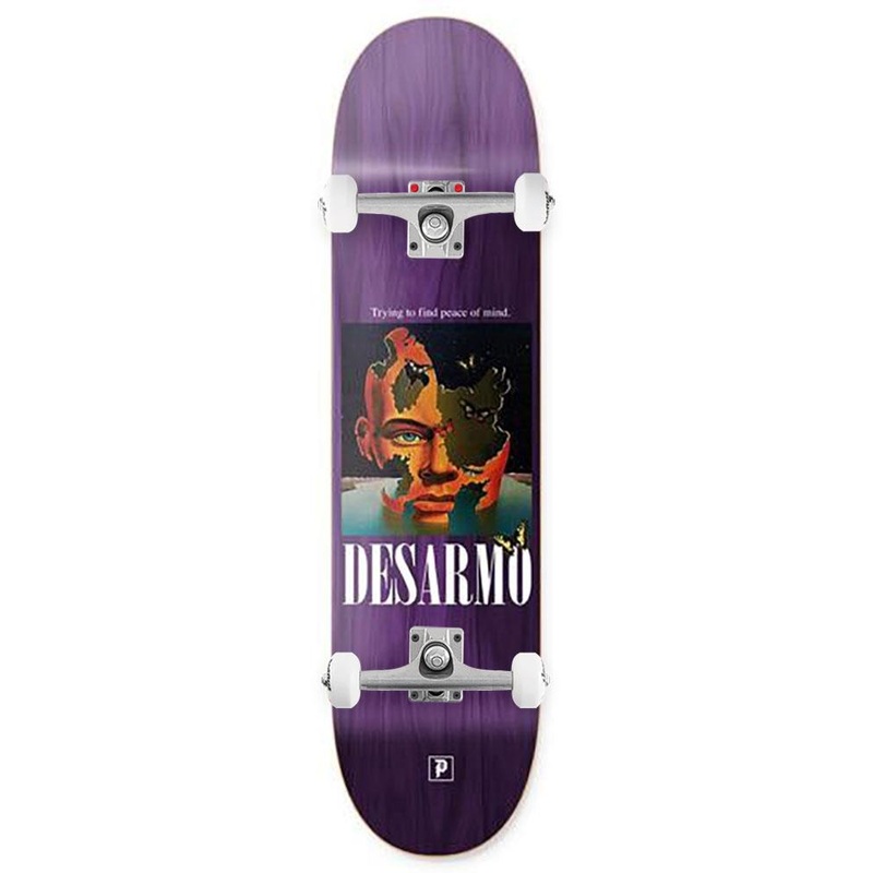 Primitive Desarmo Head Case Deck Purple x Venom Custom Complete Skateboard - 8.125"