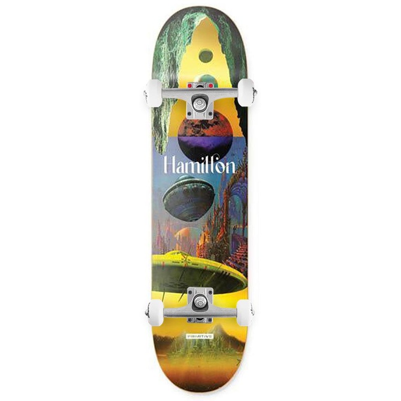 Primitive Hamilton New Worlds Deck Multi x Venom Custom Complete Skateboard - 8.125"
