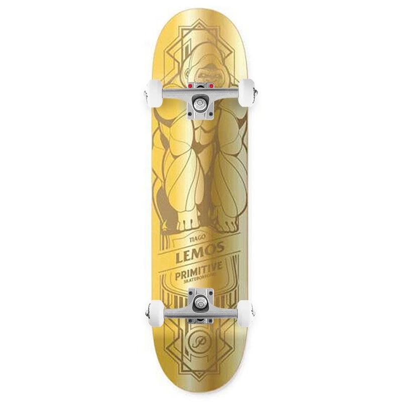 Primitive Lemos Gorilla Deck Gold x Venom Custom Complete Skateboard - 8.25"