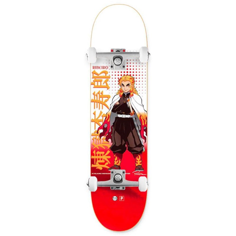Primitive Ribeiro Kyojuro Deck White x Venom Custom Complete Skateboard - 8.125"
