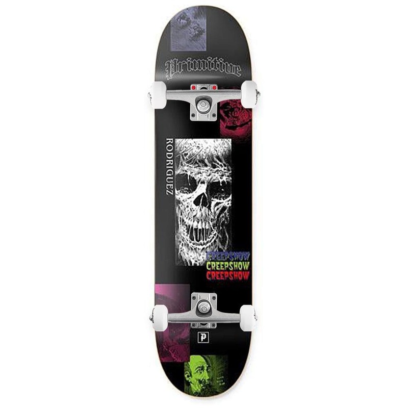Primitive Rodriguez Creep Deck Black x Venom Custom Complete Skateboard - 8.0"