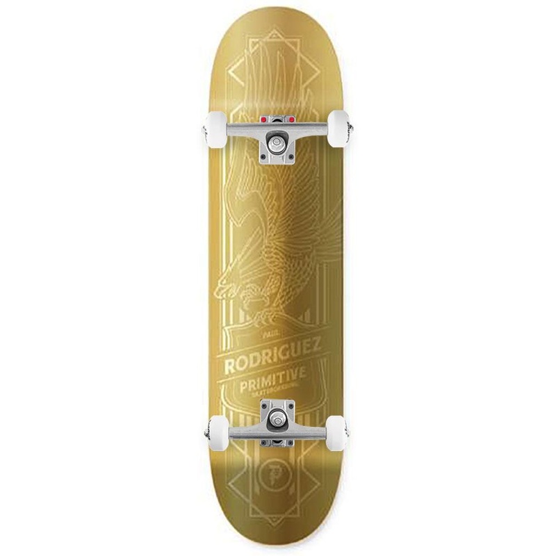Primitive Rodriguez Gold Foil Eagle Deck Gold x Venom Custom Complete Skateboard - 8.0"