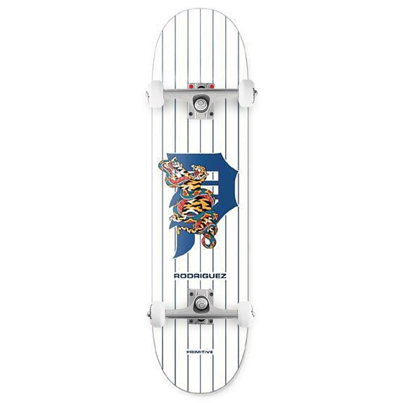 Primitive Rodriguez Tangle Deck White x Venom Custom Complete Skateboard - 8.0"