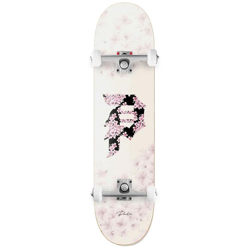 Primitive Sakura Dirty P Deck White x Venom Custom Complete Skateboard - 8.38"