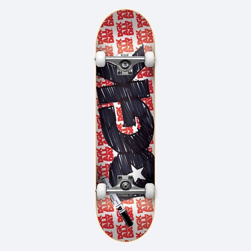 DGK Scribble Mini Complete Skateboard - 7.25"